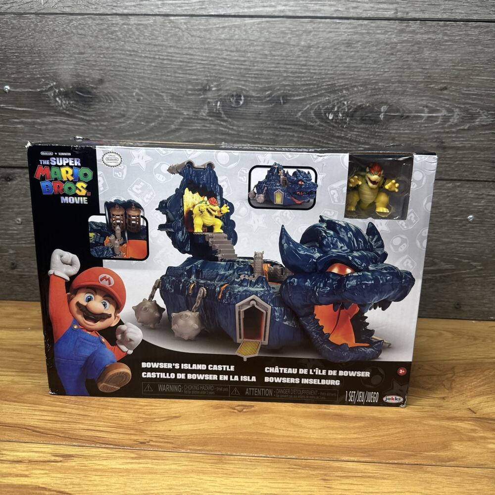 Nintendo Super Mario Bros. The Movie Bowser's Island Castle Playset~New